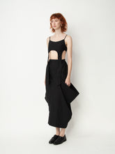 Load image into Gallery viewer, Black Cave Silhouette Dress
